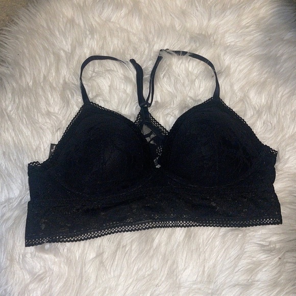 VICTORIA’S‎ Secret Black Padded Lace Bra - Picture 1 of 8
